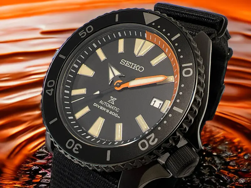 Buy Seiko SRPD Mod: Unique and available for purchase: The Seiko SRPD Black 'n' Orange Mod!