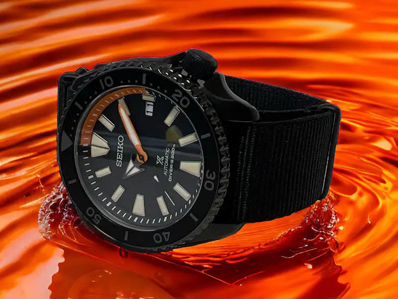 Seiko Mod kaufen: SRPD Black ´n´ Orange Mod - Ein Must-Have für Uhrenliebhaber, die Qualität und Stil schätzen!