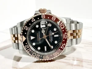 Seiko GMT-Master 2 Root Beer Roségold Mod – Frontansicht