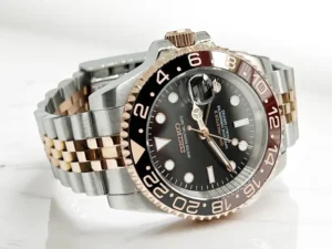Seiko GMT-Master 2 Root Beer Mod – Seitenansicht Gehäuse und Krone